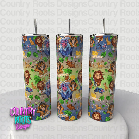 Lion 20oz Skinny Tumbler