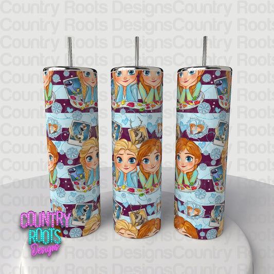 Frozen 20oz Skinny Tumbler