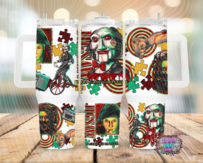 Jig_saw_Horror 40oz Tumbler