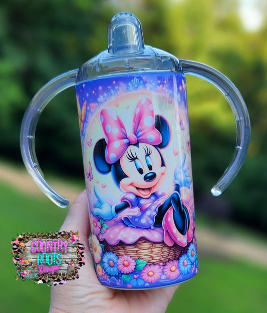 Mouse_Purple 12oz. Sippy Cup Tumbler