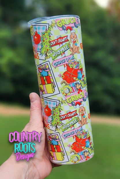 Going Grinchin' 20oz Skinny Tumbler