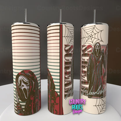 Scream_Vintage 20oz Skinny Tumbler