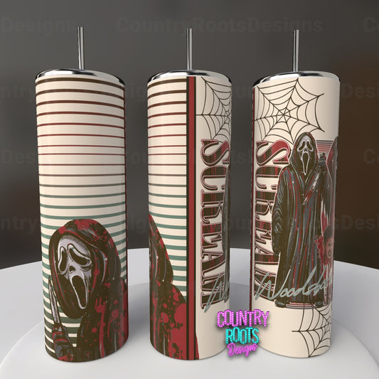 Scream_Vintage 20oz Skinny Tumbler