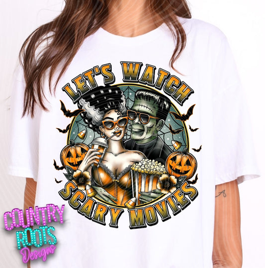Let's Watch Scary Movies Tee