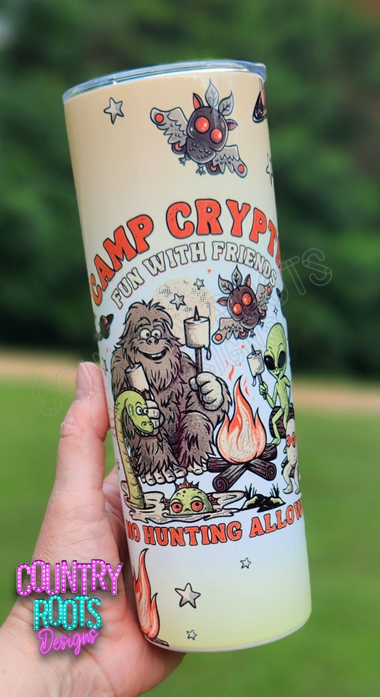 Camp_Cryptid 20oz Skinny Tumbler