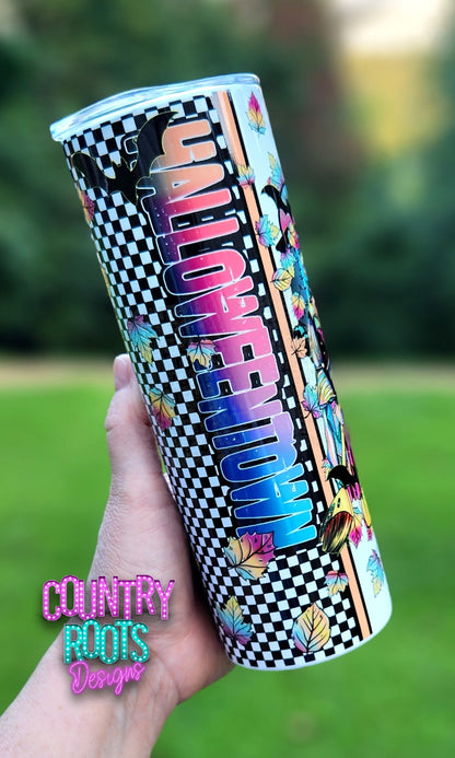 Halloween_Town 20oz Skinny Tumbler