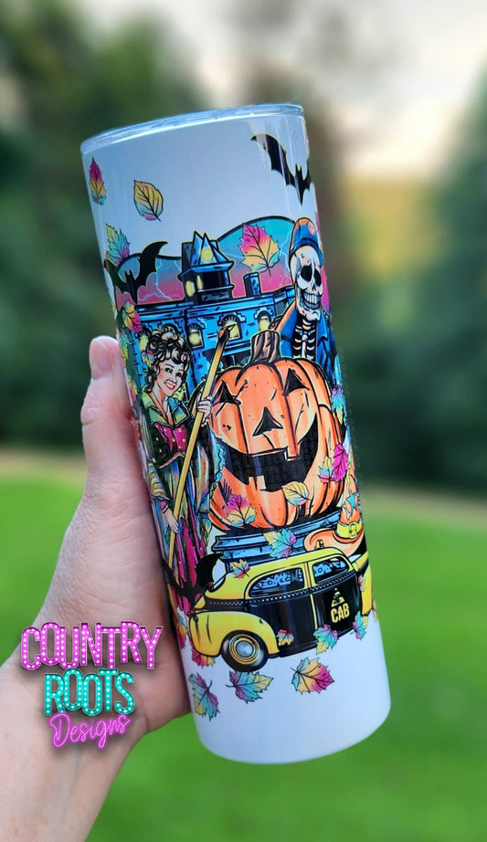 Halloween_Town 20oz Skinny Tumbler