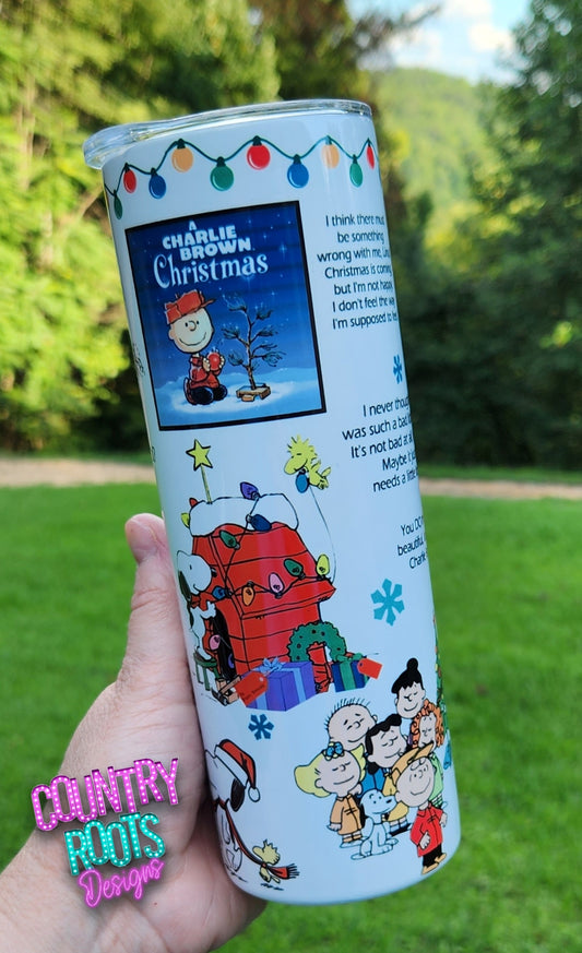 Charlie_Christmas 20oz Skinny Tumbler