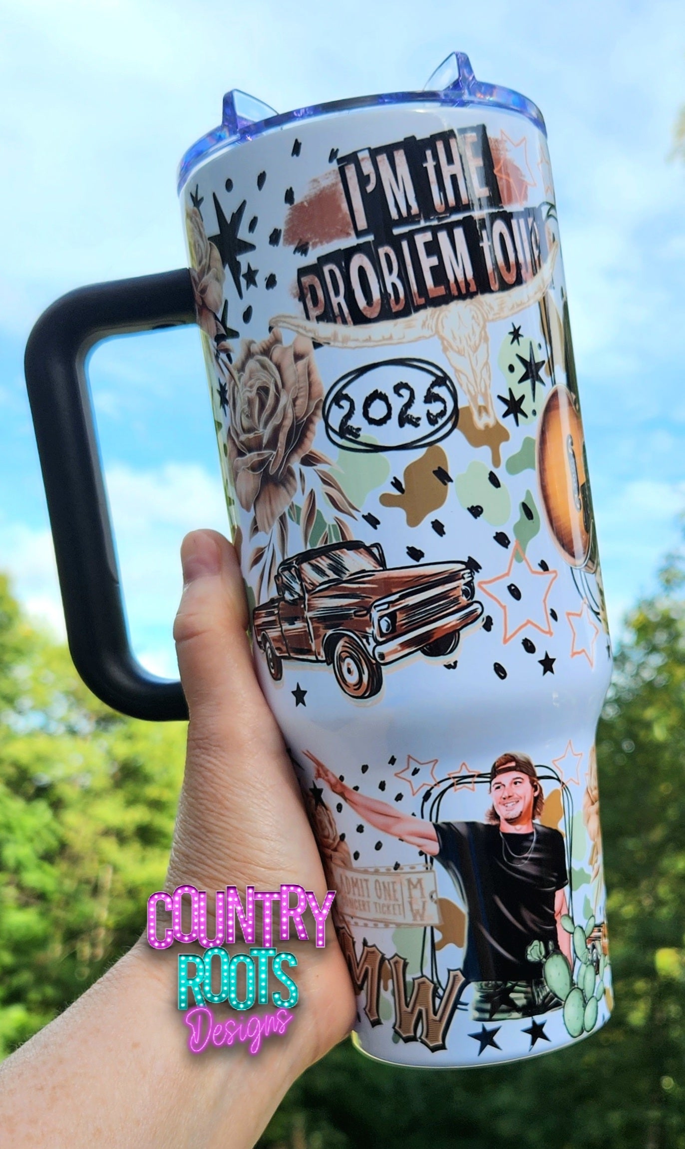 I'm The Problem_Green 40oz Tumbler