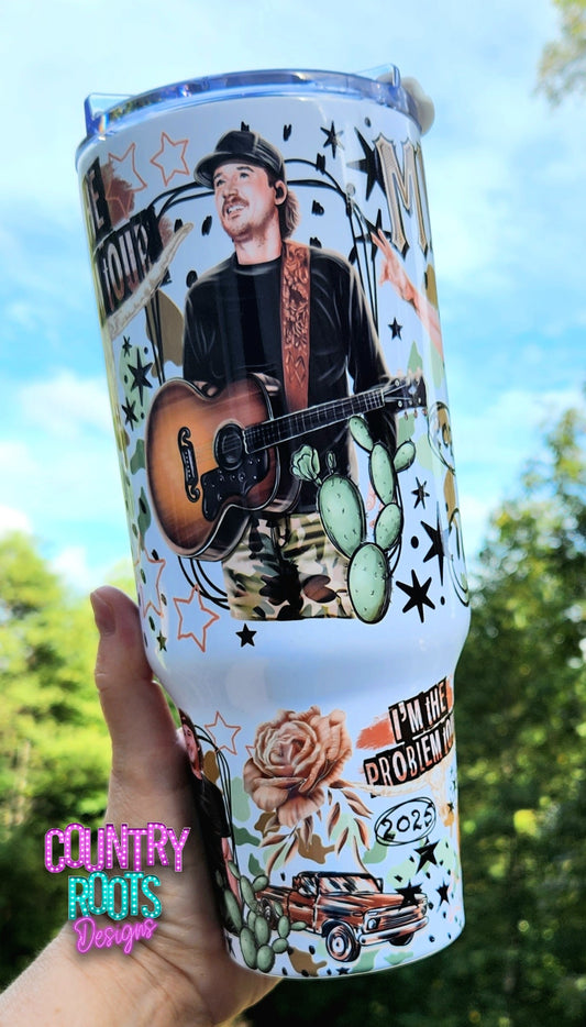 I'm The Problem_Green 40oz Tumbler
