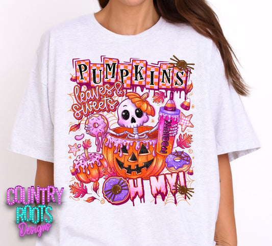 Pumpkins, Leaves, & Sweets OH MY Tee