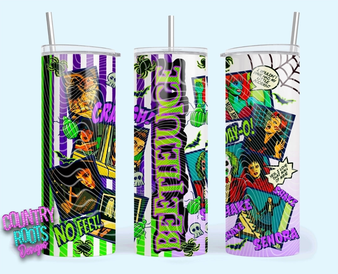 Beetle_Juice 20oz Skinny Tumbler