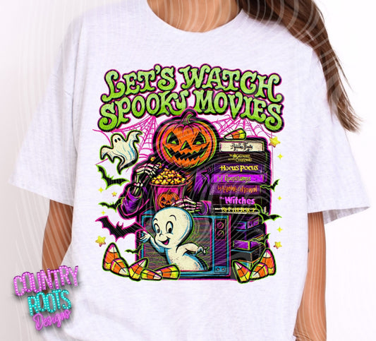 Let's Watch Spooky Movies Tee