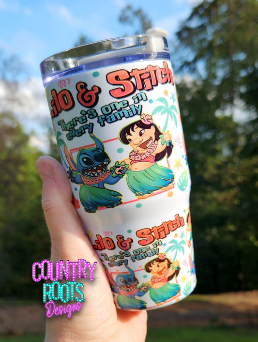 RTS There's One In Every Family_Stitch 12oz Grippy Tumbler