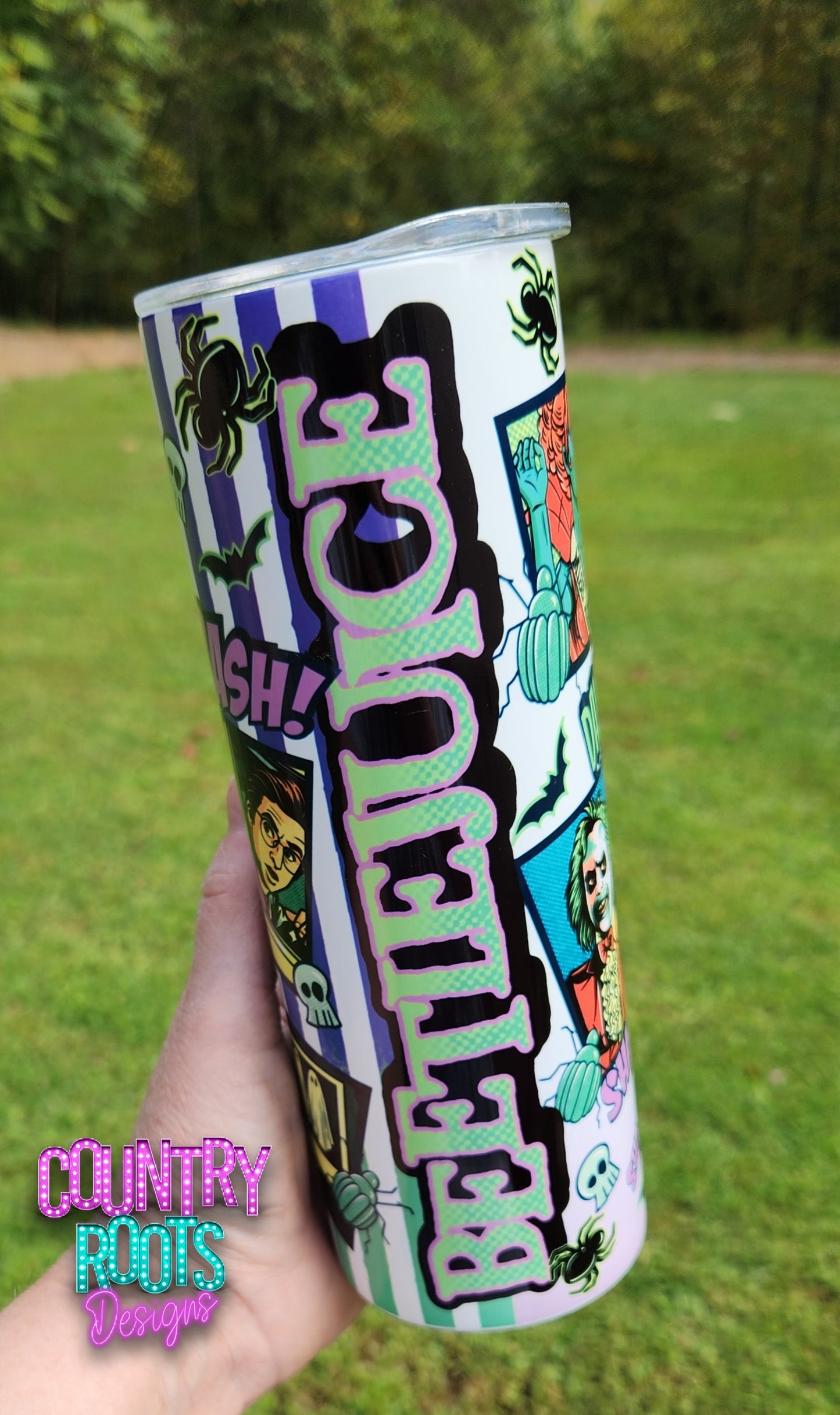 Beetle_Juice 20oz Skinny Tumbler