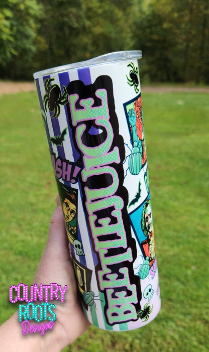 Beetle_Juice 20oz Skinny Tumbler