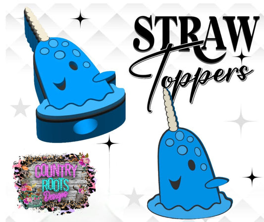 Whale Elf 3D Straw Topper