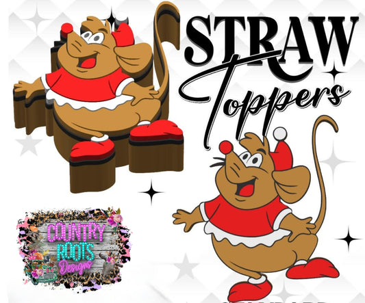 Gus_Mouse__ 3D Straw Topper