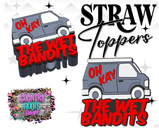 Van 3D Straw Topper