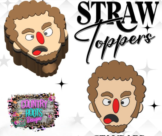 Marv 3D Straw Topper