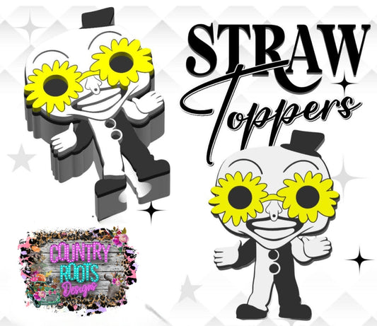 Art 3D Straw Topper