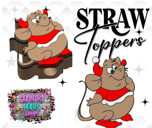 Gus_Mouse 3D Straw Topper