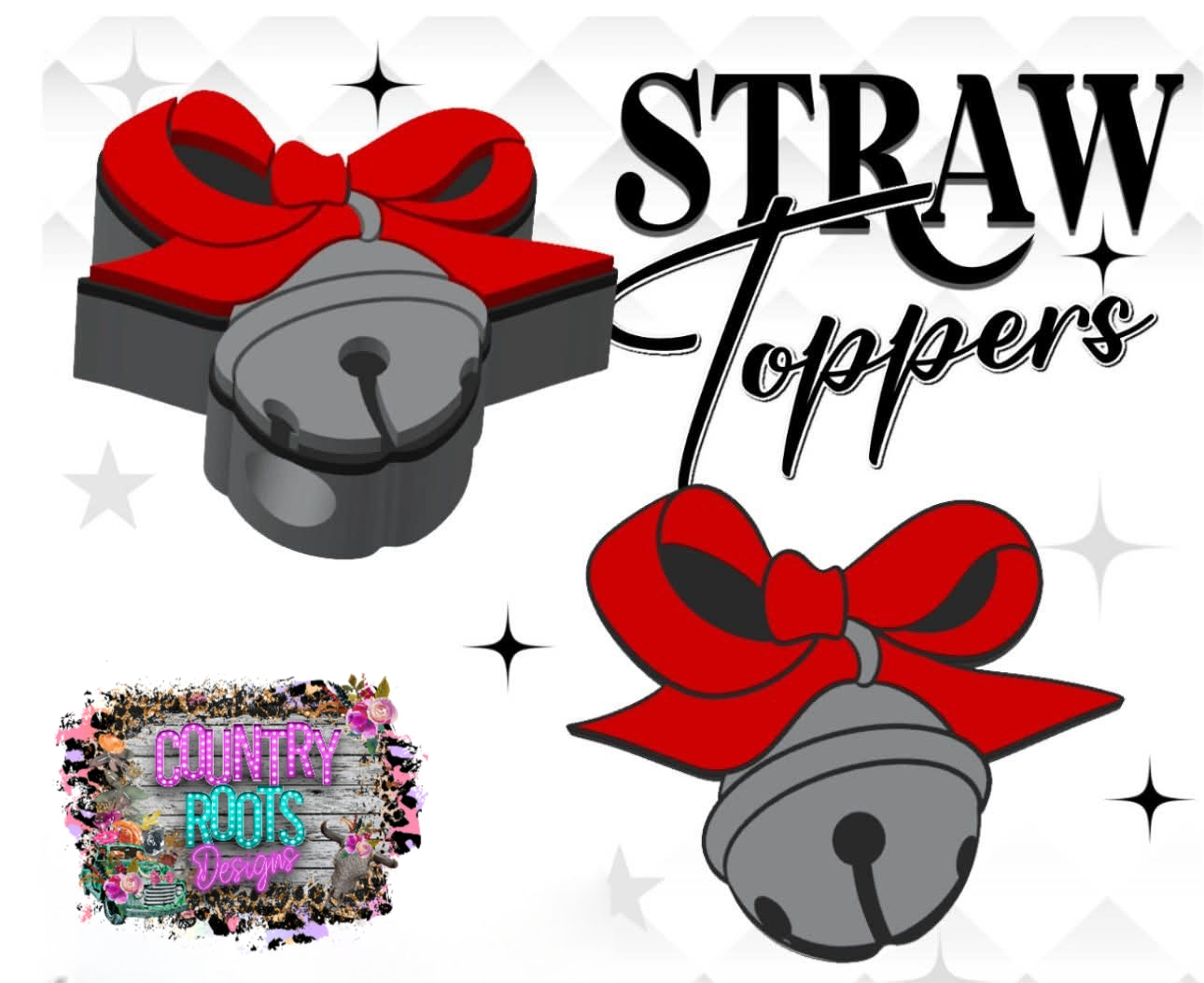 Polar Bell 3D Straw Topper