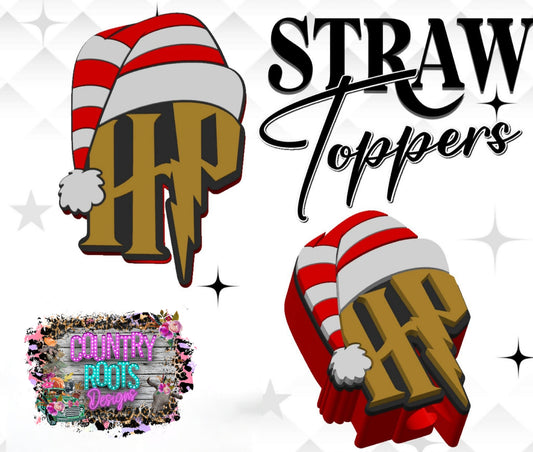 Gold HP 3D Straw Topper