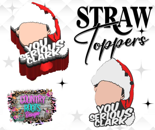 Christmas Vacay 3D Straw Topper