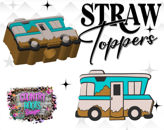 RV 3D Straw Topper
