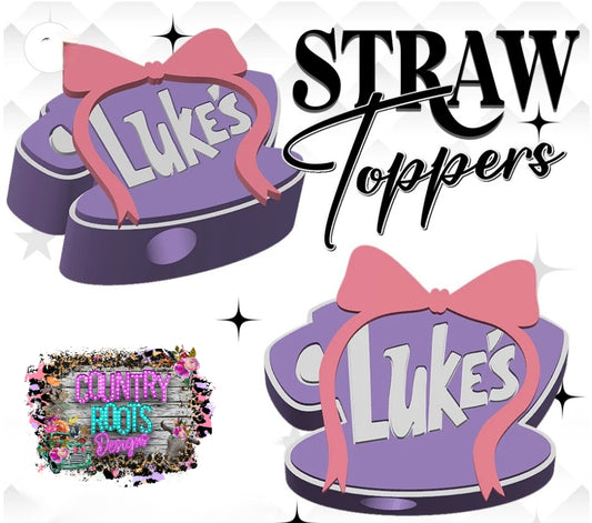 Lukes 3D Straw Topper