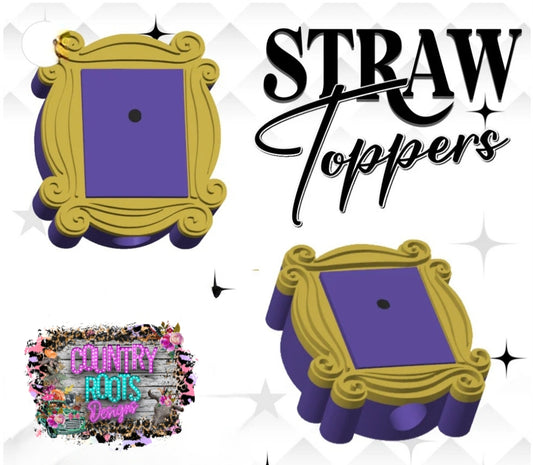 Friends_ 3D Straw Topper