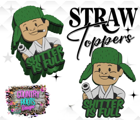 Eddie 3D Straw Topper