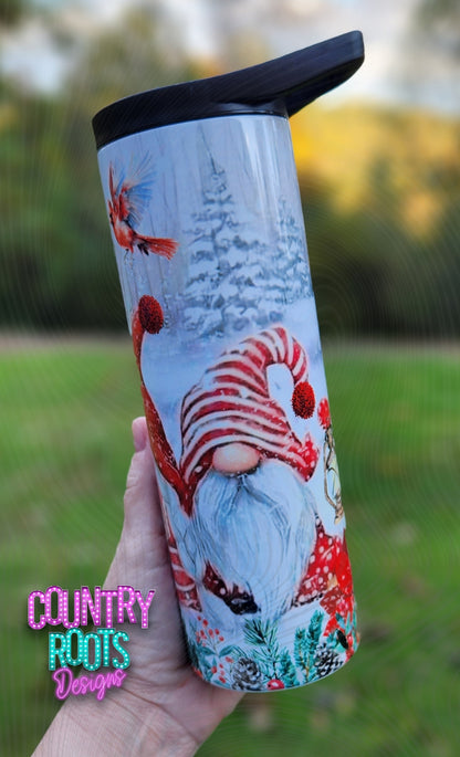 Christmas Gnome/Red 20oz Skinny Tumbler