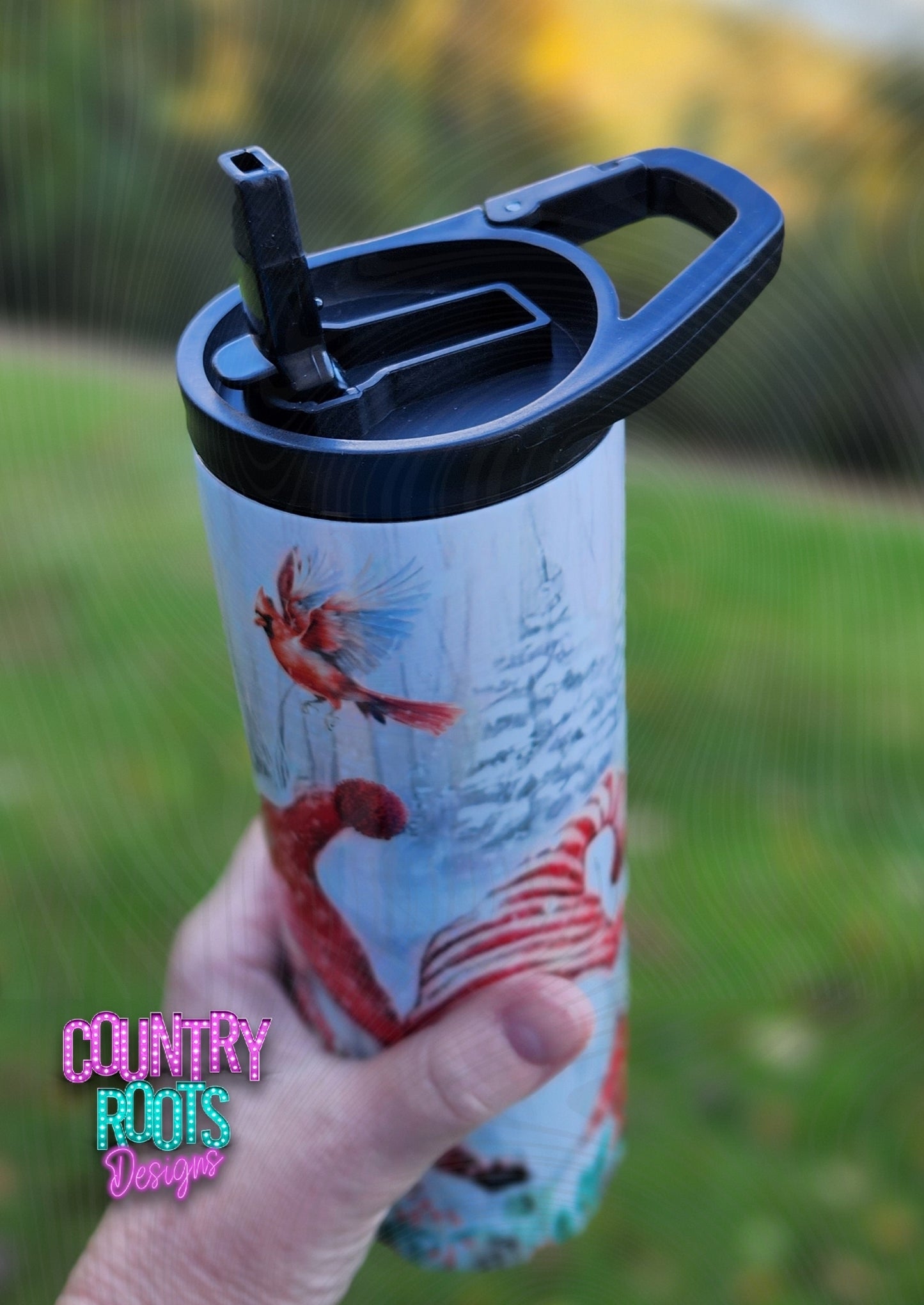 Christmas Gnome/Red 20oz Skinny Tumbler