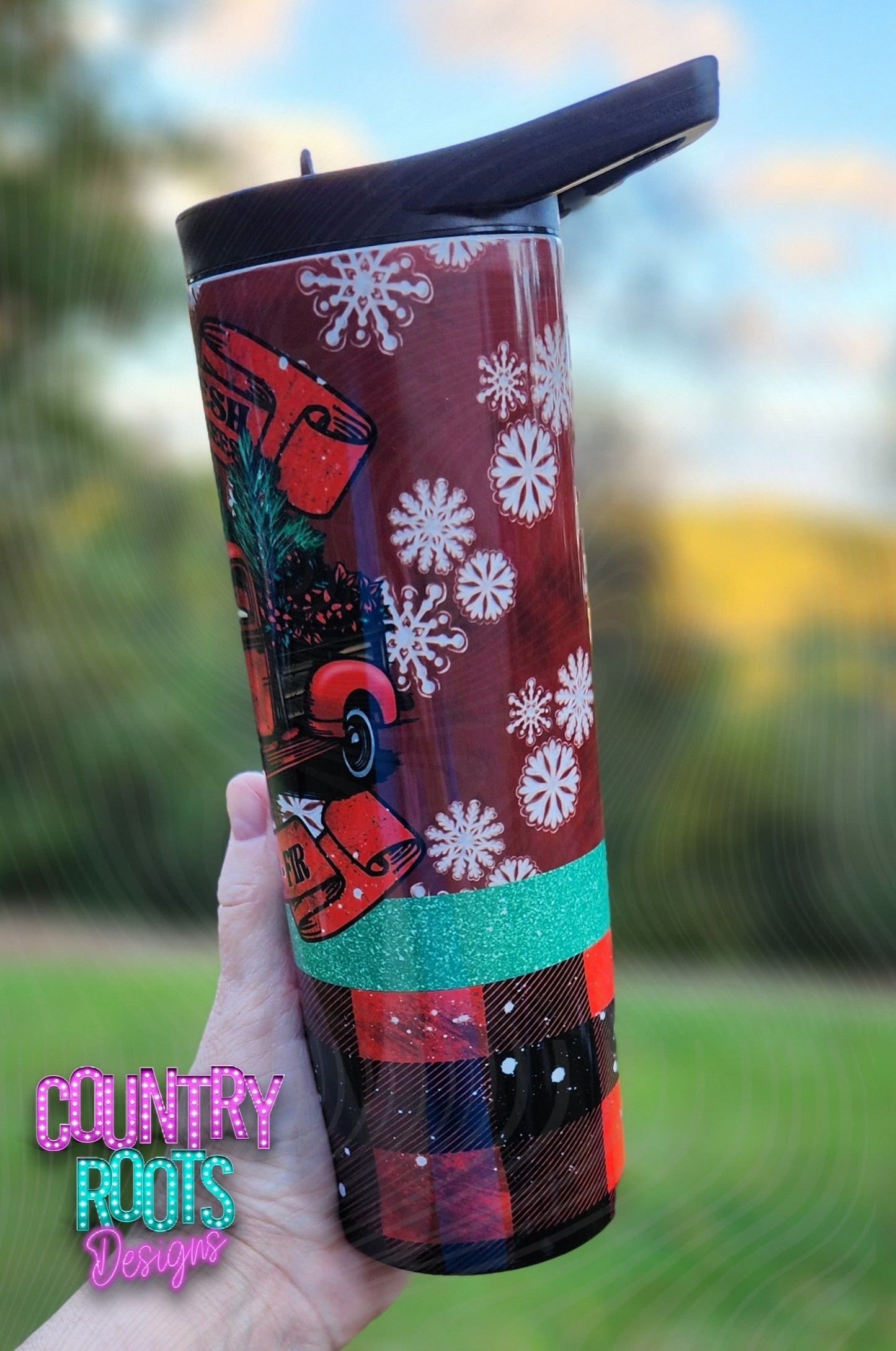 Farm Fresh Christmas Trees 20oz Skinny Tumbler