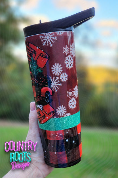 Farm Fresh Christmas Trees 20oz Skinny Tumbler