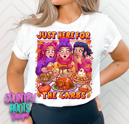 Just Here For The Carbs Tee