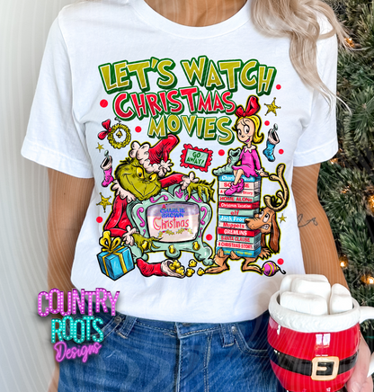 Let's Watch Christmas Movies Tee