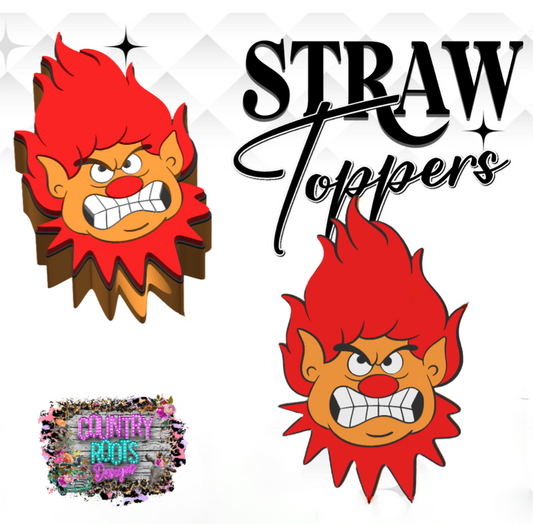 Hot Brother 3D Straw Topper