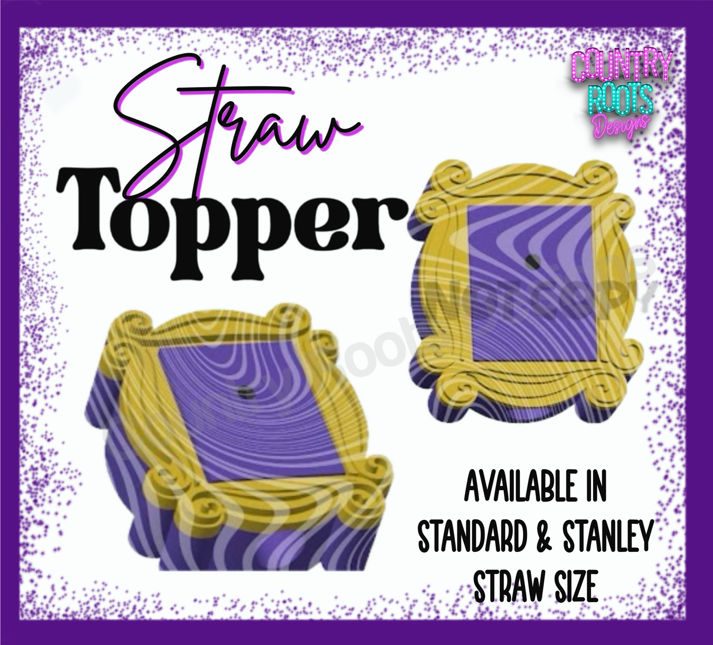 RTS Friends_ 3D Straw Topper
