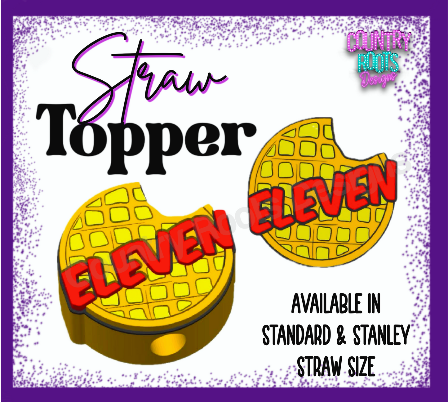 RTS Eleven Waffle_ 3D Straw Topper