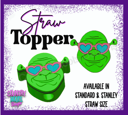 Shrek_ 3D Straw Topper