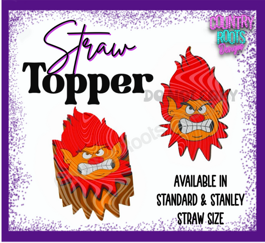 RTS Hot Brother 3D Straw Topper