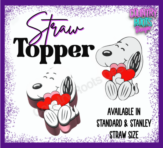 RTS Snoop_ Heart 3D Straw Topper