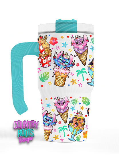 Stit_ch Ice Cream 12oz. Grippy Tumbler