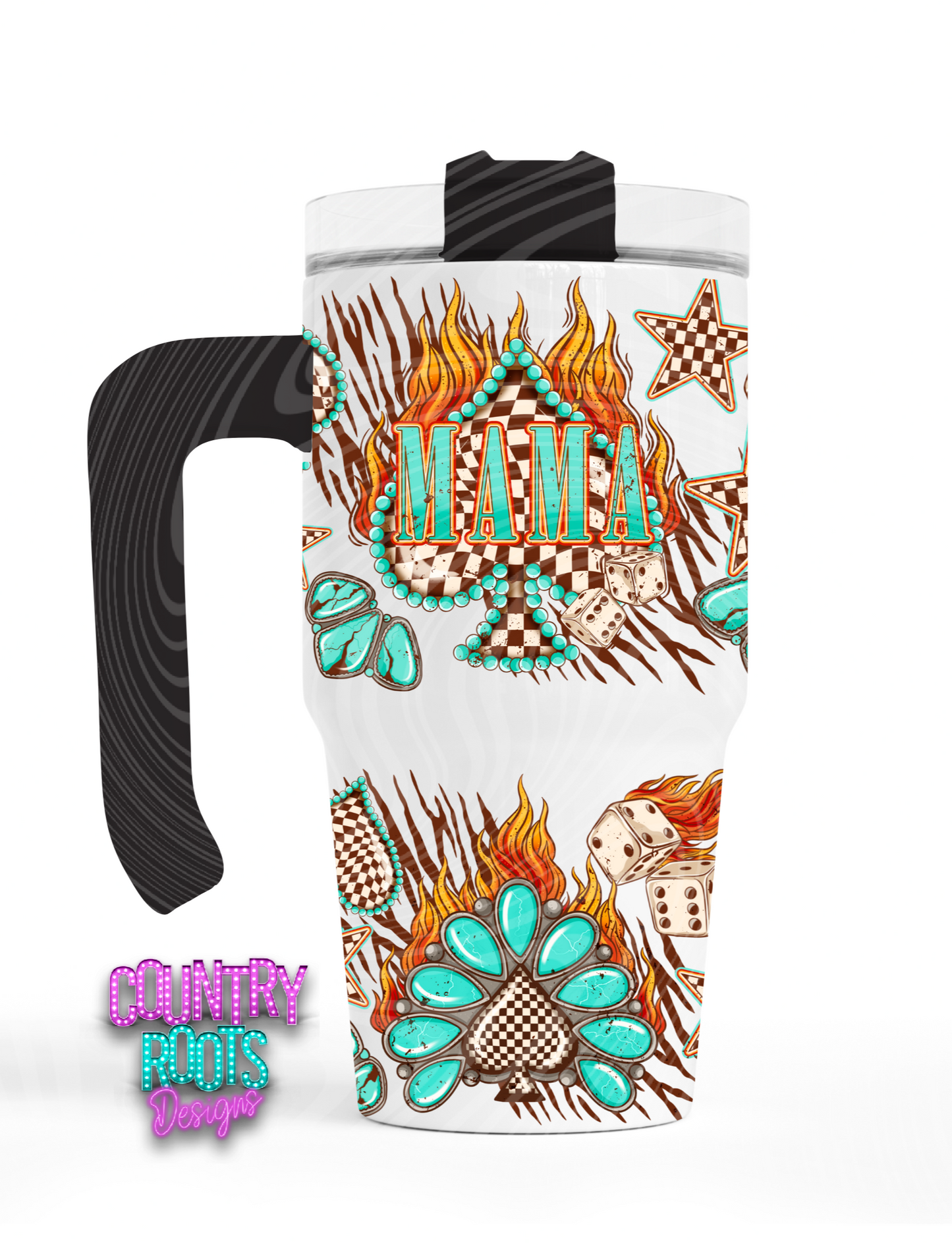 Mama _ Spades 20oz Grippy Tumbler