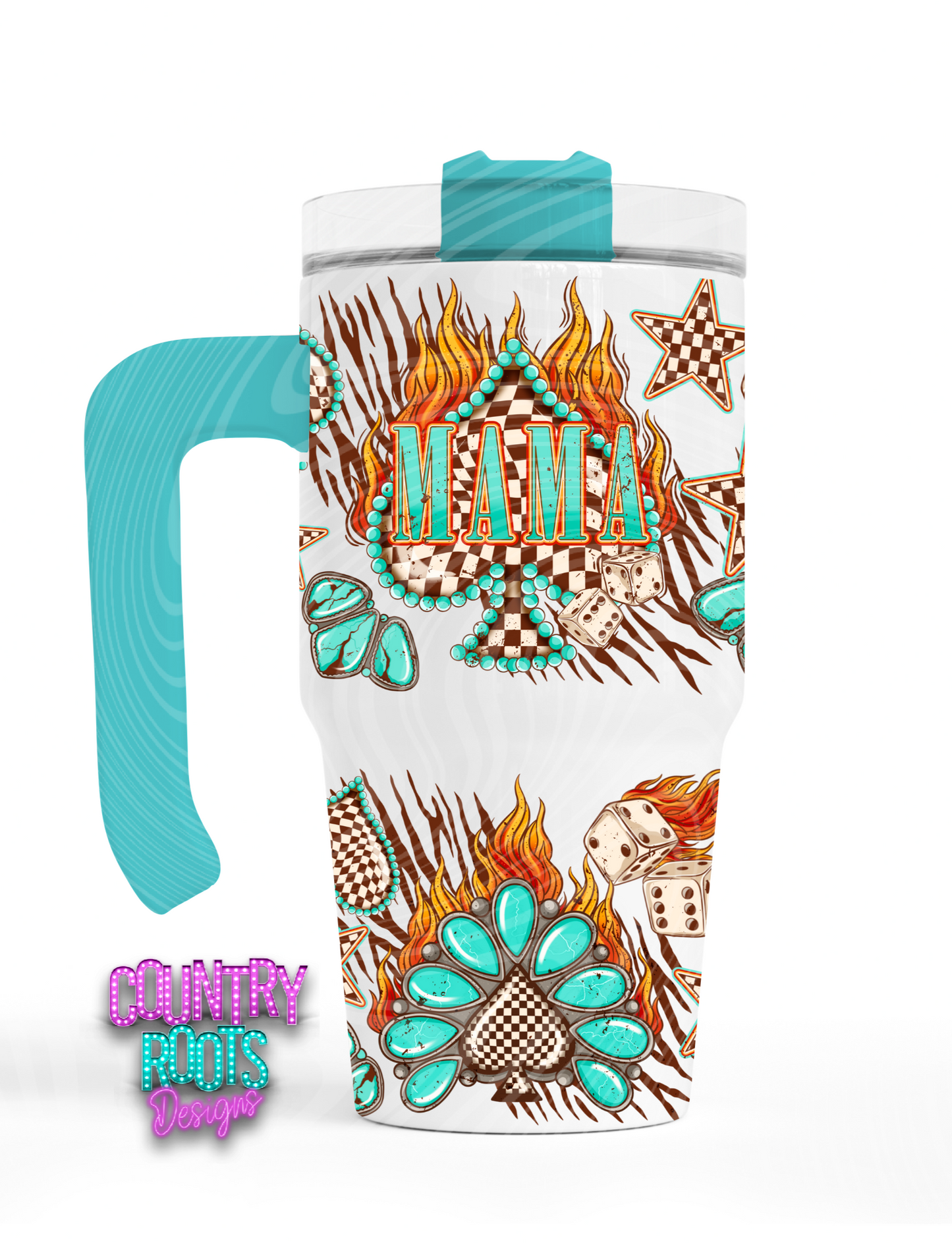 Mama _ Spades 20oz Grippy Tumbler
