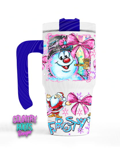 Frosty_Snowman 12oz Grippy Tumbler