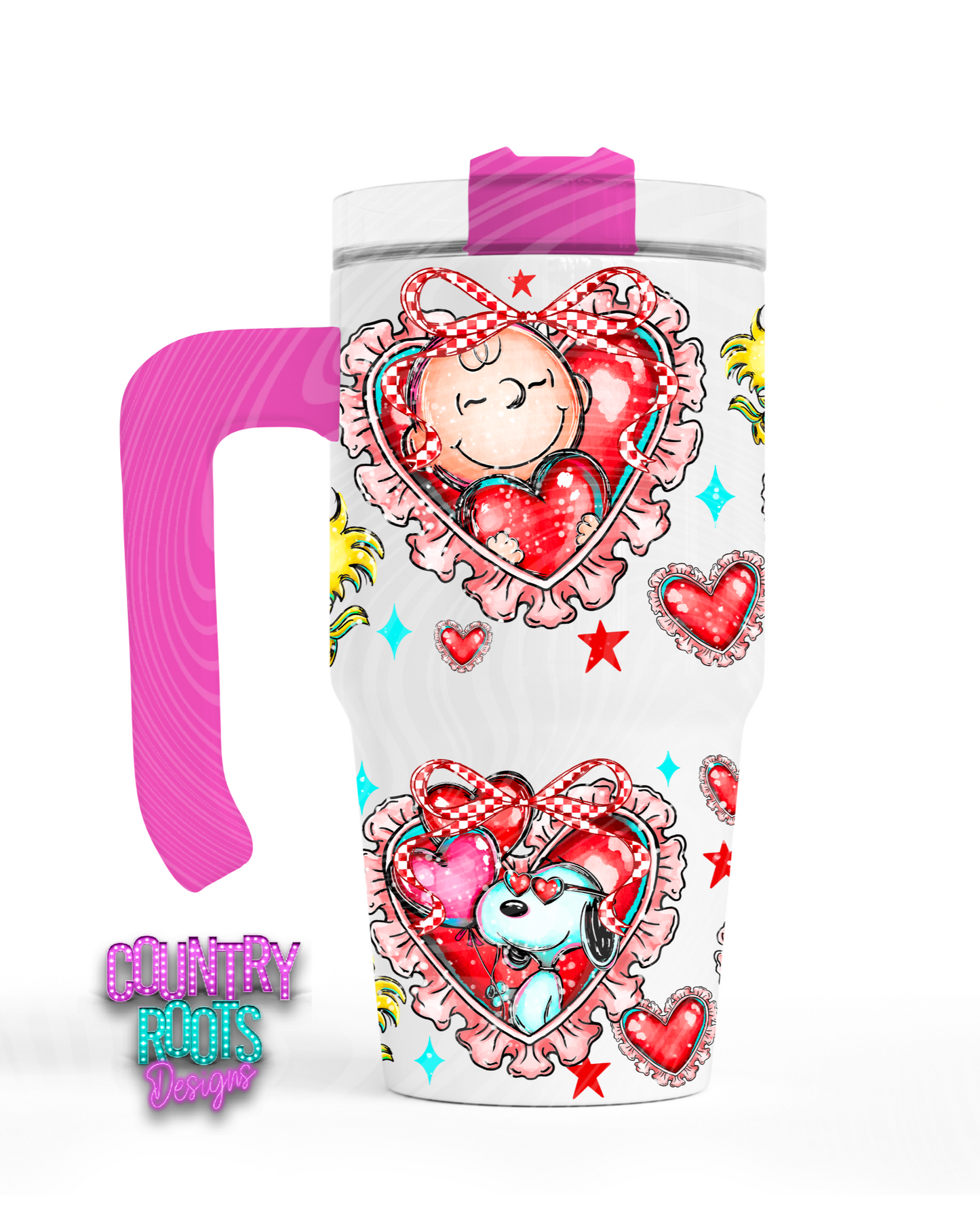 Charlie_Heart 12oz Grippy Tumbler